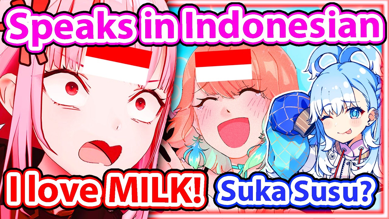 Kobo made Calli and Kiara Speak Indonesian to Each other is Hilarious 【Hololive】