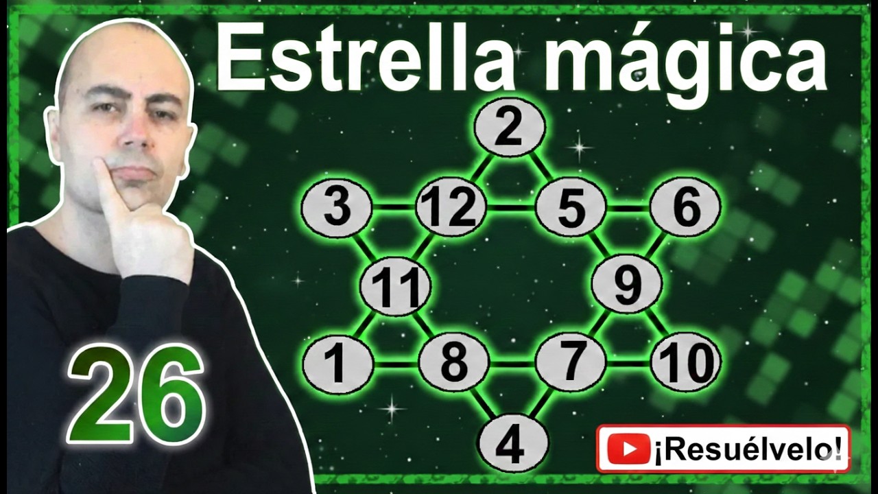 Estrella Mágica Matemática 🔯 Todo Suma 26