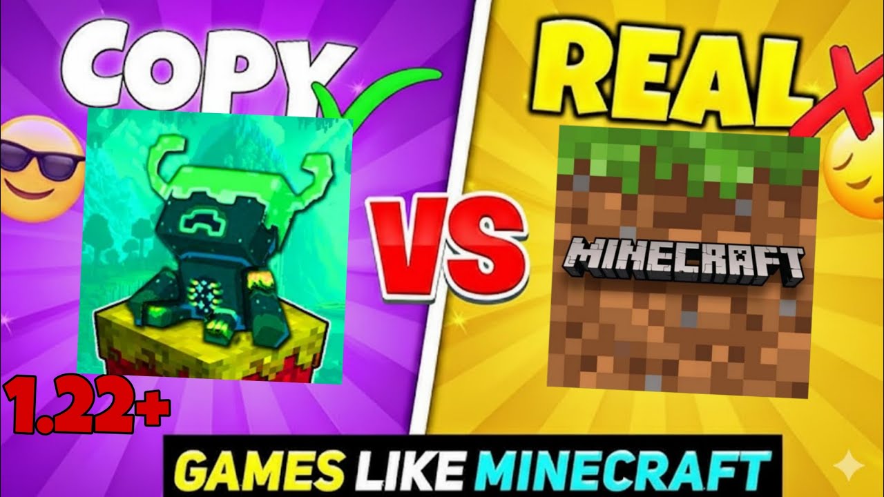 Top 5 Copy Games Like Minecraft 1.22 MCPE SPEAR UPDATE ? | You Must Play!