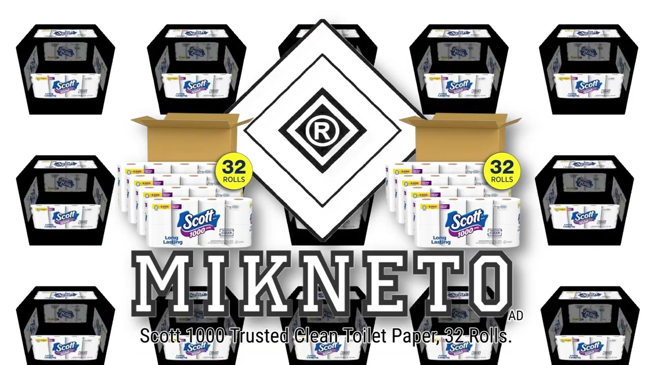 MIKNETO&reg; Ad - Scott 1000 Trusted Clean Toilet Paper, 32 Rolls