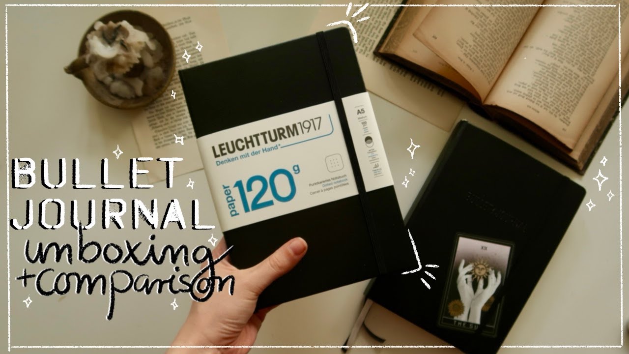 Распаковка моей новой Leuchtturm 1917 120 г и сравнение с Bullet Journal x Leuchtturm 1917 Edition 2