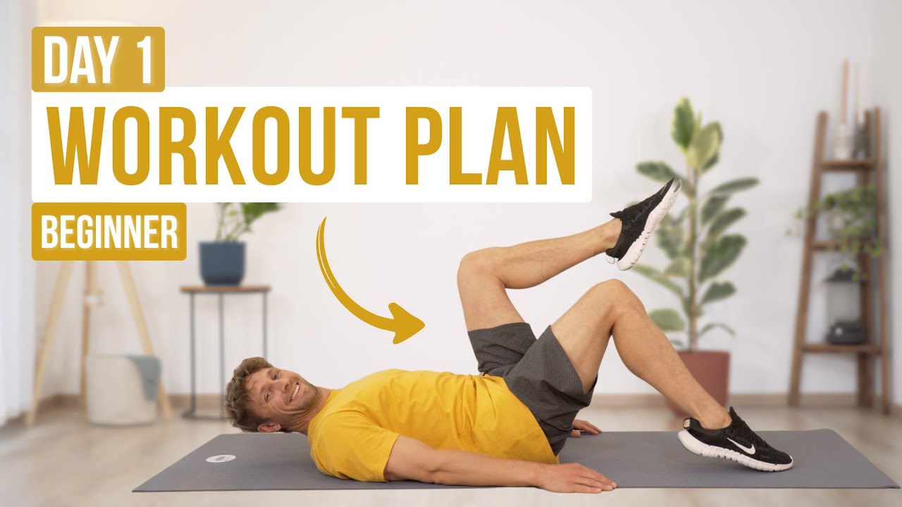 Beginner Workout Plan: Day 1 Full Body (No Equipment)