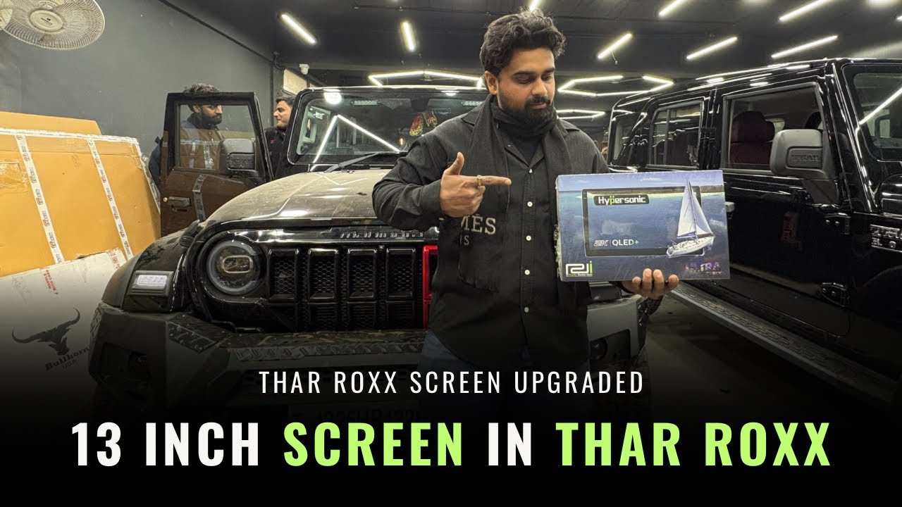 13 INCH HYPERSONIC SCREEN INSTALLED IN THAR 😱 HYPERSONIC ORIGINAL ✅💯