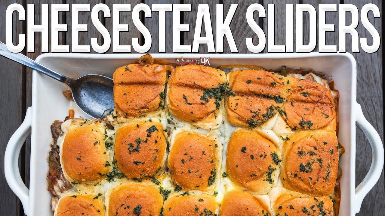 The Best Cheesesteak Sliders | SAM THE COOKING GUY 4K