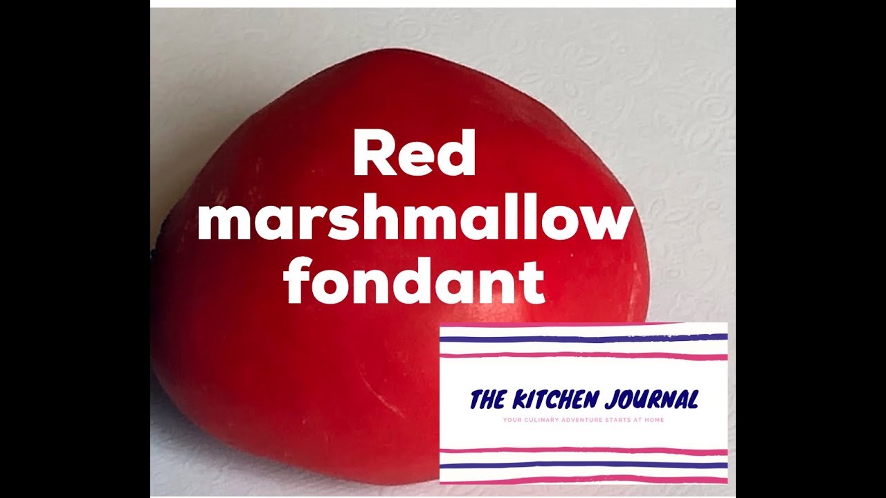 How to make Red Marshmallow fondant at home