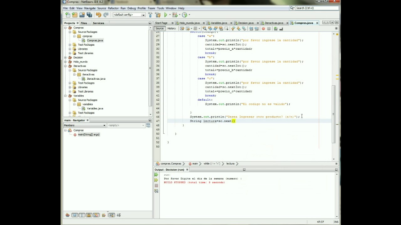 05 Ejercicio Practico Proceso de compra JAVA