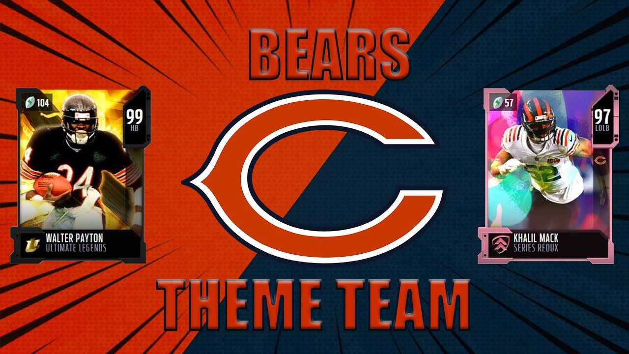 CHICAGO BEARS THEME TEAM!!! Madden NFL 20!!!