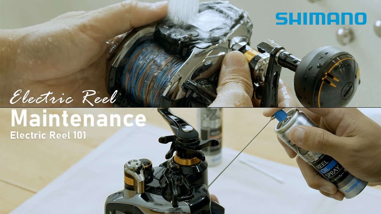 Electric Reel Maintenance with Shimano Reel Oil Spray | Washing | Oiling
