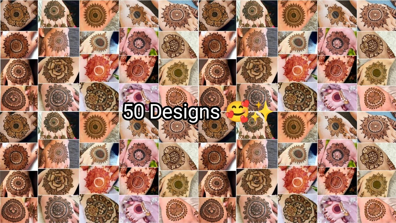 Top 50 Gol tikki mehndi designs | Simple mehndi designs | mehndi designs tikki | gol tikki mehndi...