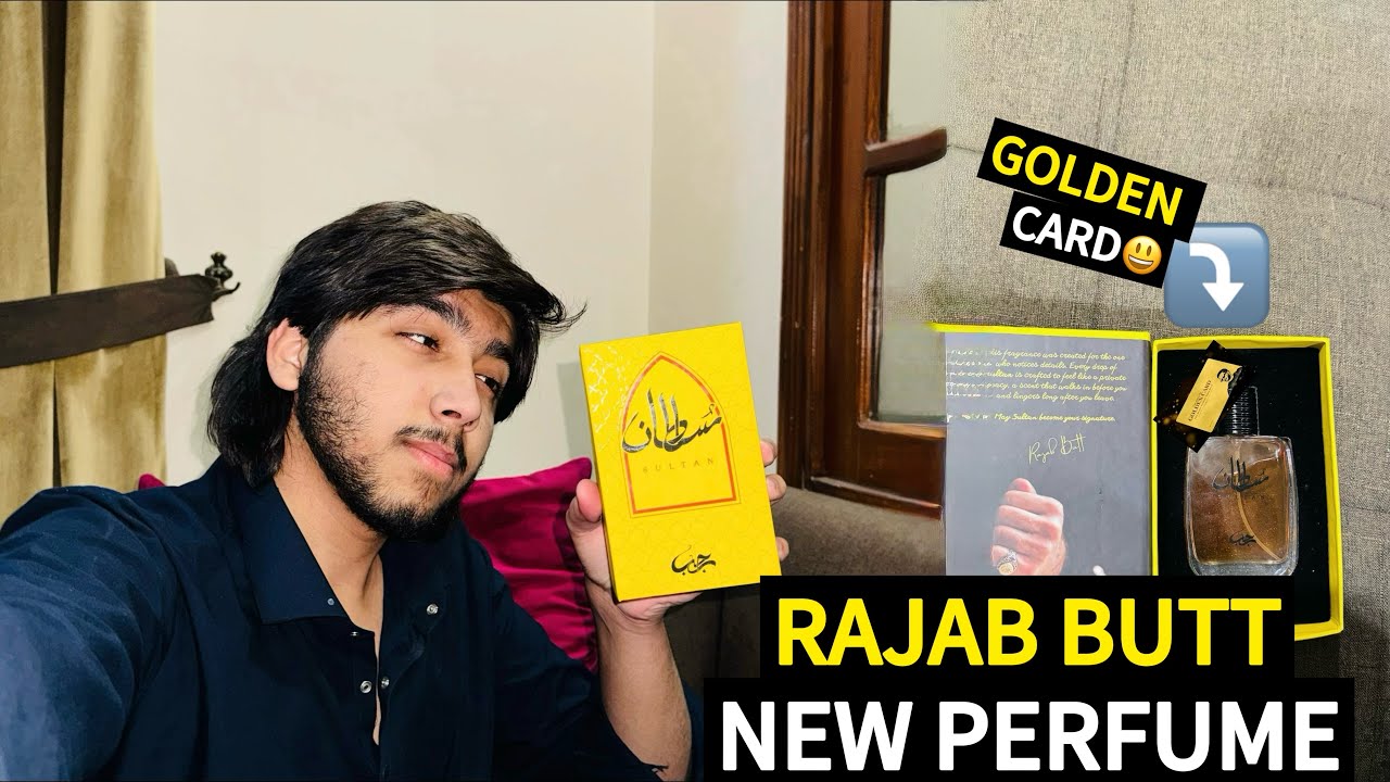 Rajab butt new perfume sultan zircon golden card nikla 😃