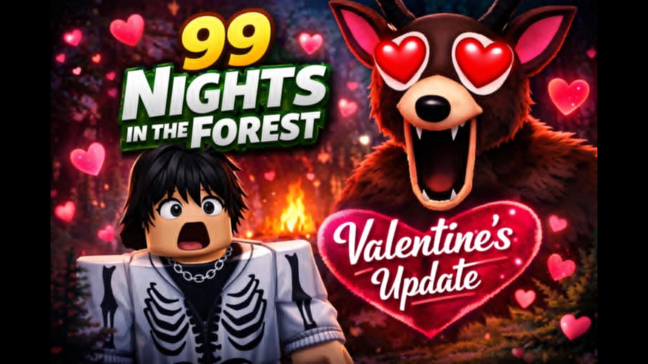 !!! ROBLOX - 99 DAYS IN THE FOREST -VALENTINES UPDATE !!!