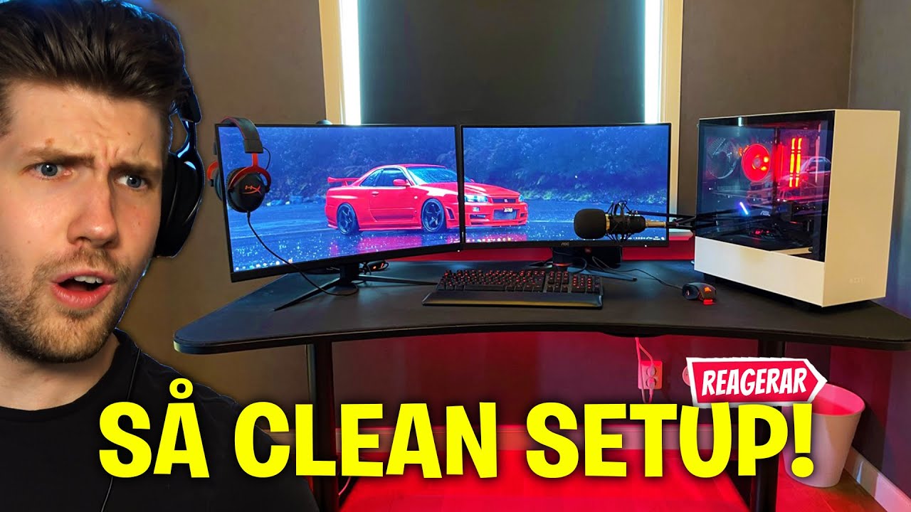 EN CUSTOMBYGGD SETUP I SÄNGEN & VÄRLDENS STÖRSTA TV! *REAGERAR PÅ ERA SETUPS DEL 6*