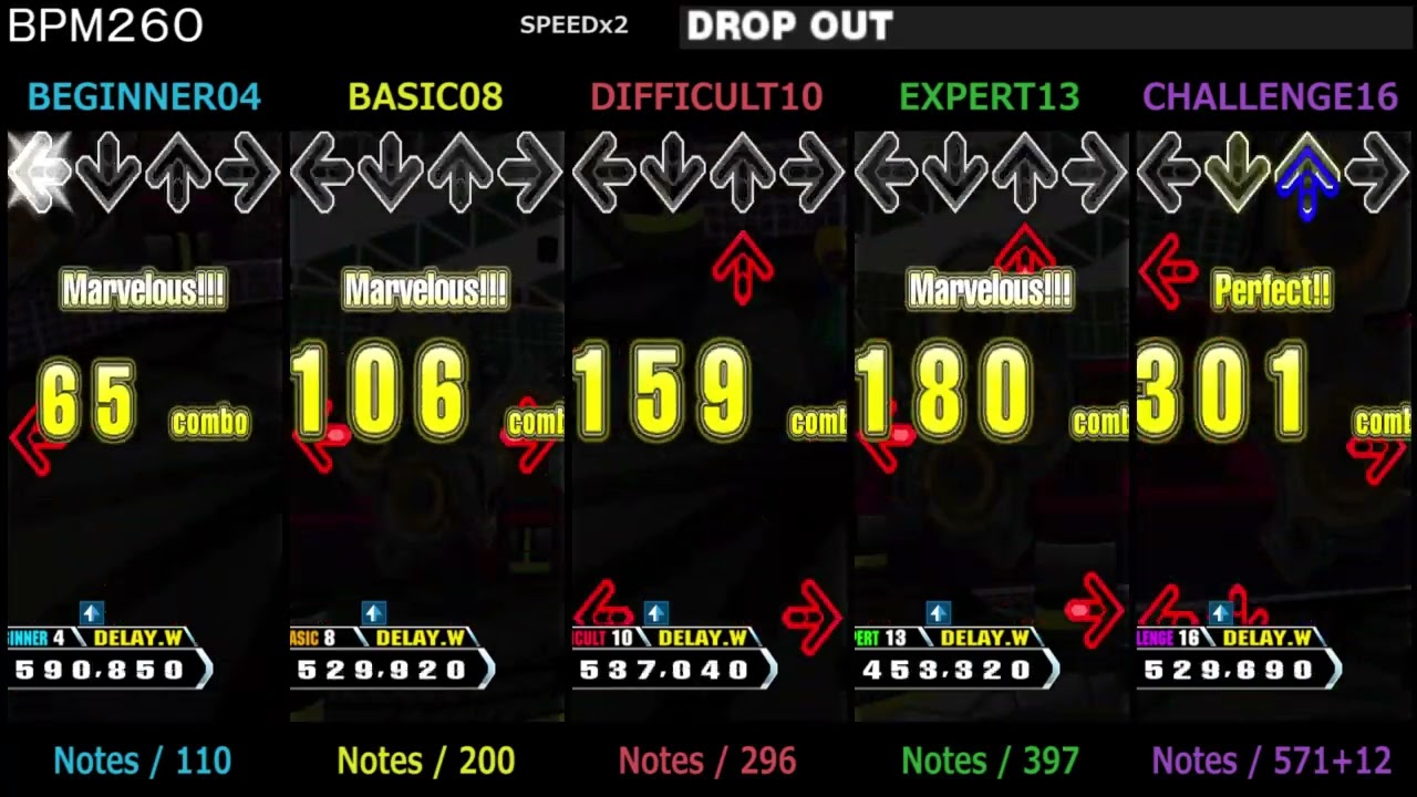 DDR / DROP OUT - SINGLE (DanceDanceRevolution 4thMIX)