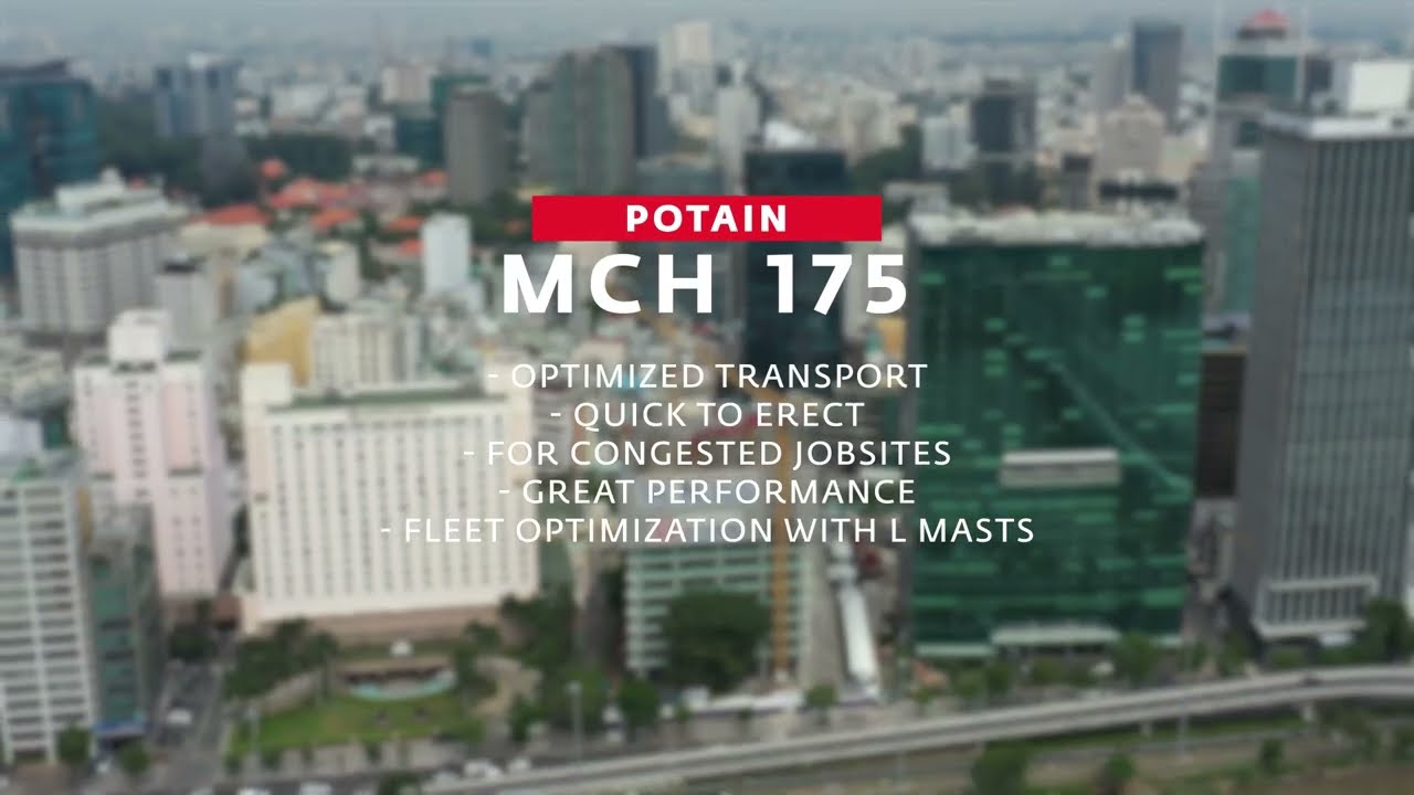 Potain MCH 175 Top-Slewing Cranes in Vietnam