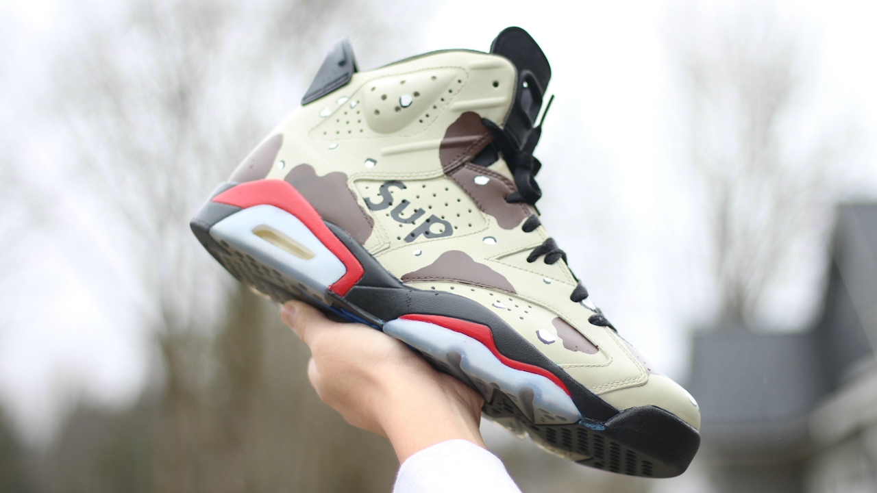 HOW TO Custom SUPREME Desert Camo 6s