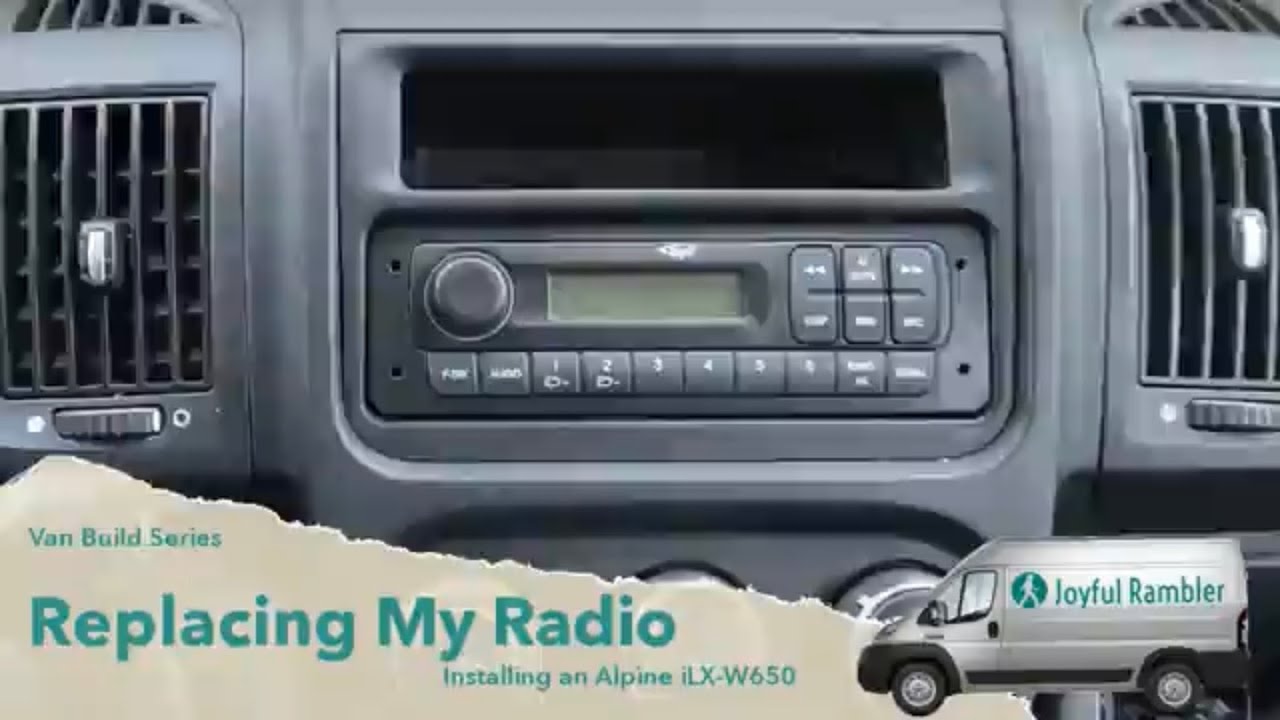 Alpine iLX-W650 | Replacing the Stock Radio in My RAM Promaster 2500-  Van Build #14