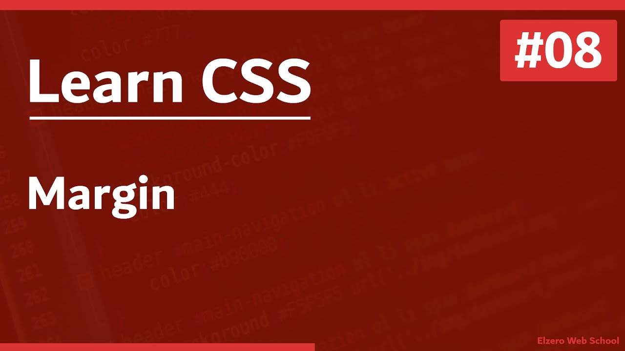 Learn CSS In Arabic 2021 - #08 - Margin
