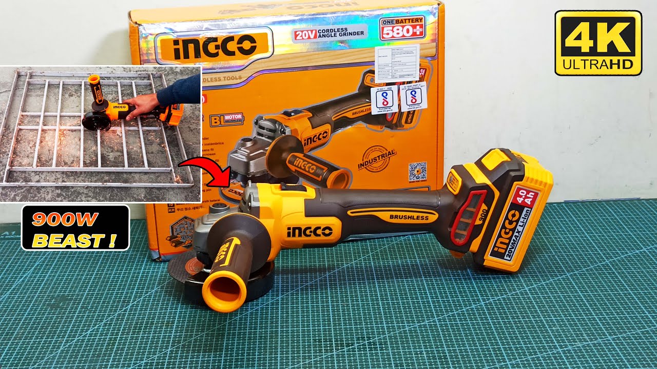 Ingco Cordless Angle Grinder Unboxing, Review & Testing.