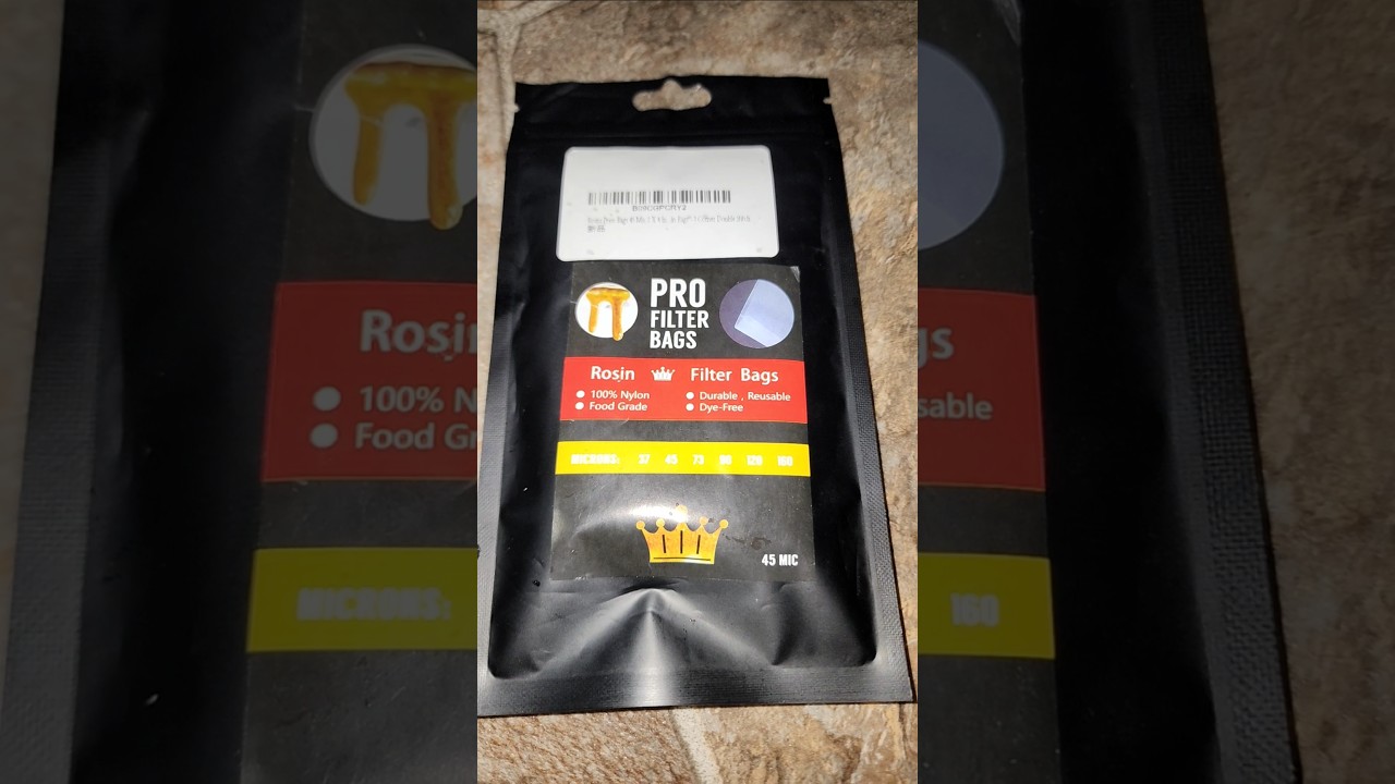 Testing new rosin bags. Pro filter bags 