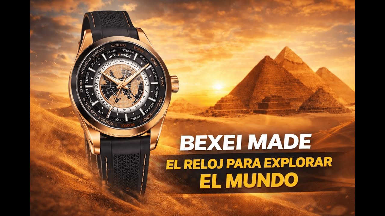 Reloj BEXEI MADE 9185 ⏱️ ¿LUJO REAL o SOLO DISEÑO? | World Time Automático #aliexpress #watchreview