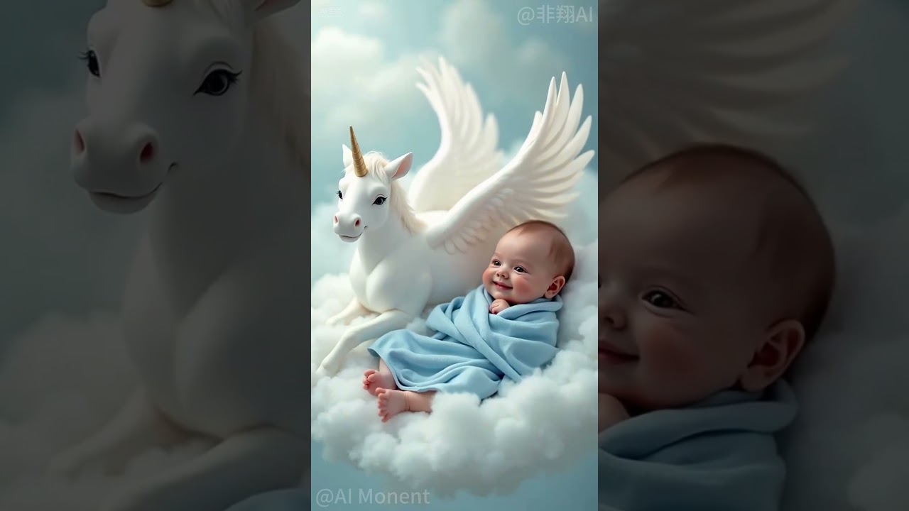 cute baby and his guardian spirit #cute #funny #cutekids