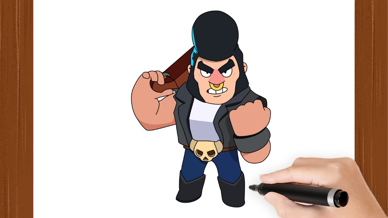 How To Draw a BULL I BRAWL STARS  I Easy