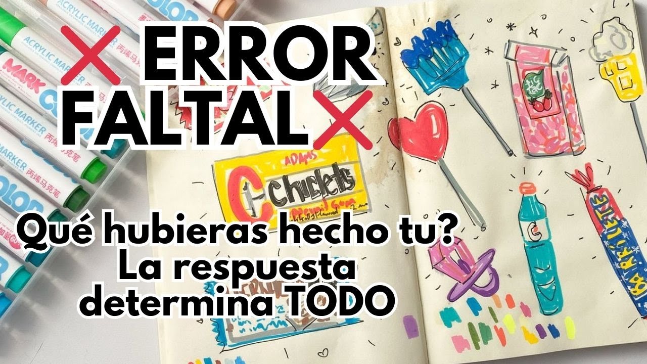 El ERROR que cometí terminó mejorando mi dibujo🤯PENSAR CREATIVAMENTE🔥- Usando MARCADORES ACRILICOS