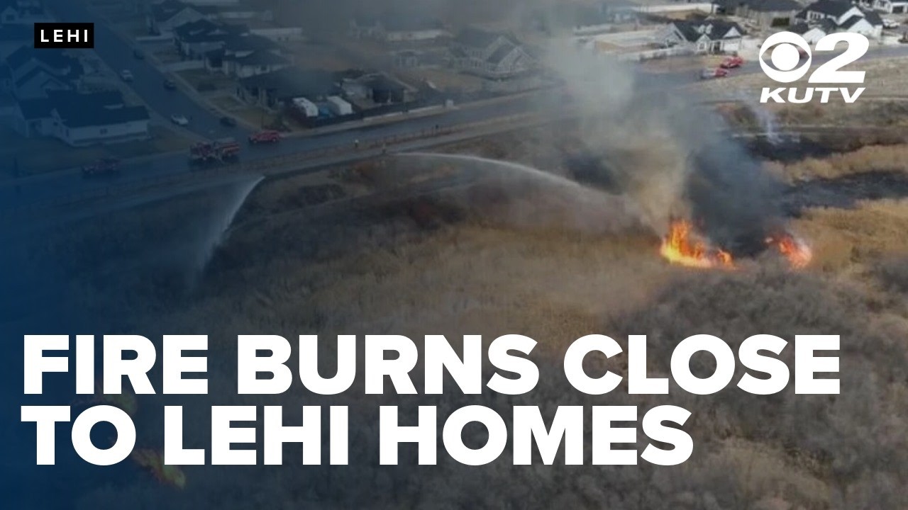 Video shows fire burning in Lehi