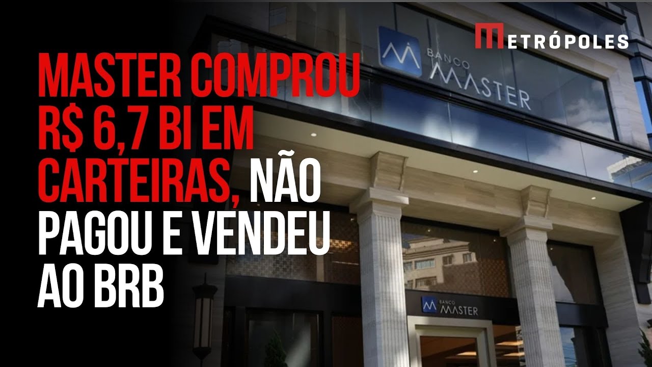 Master comprou R$6,7 bilhões de carteiras podres, não pagou nada e vendeu por R$12,2 bilhões ao BRB