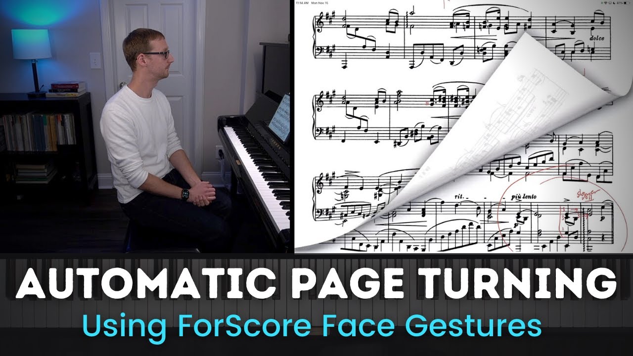Amazing iPad Feature for Musicians | Hands-Free Page Turning Demo | ForScore Pro Face Gestures