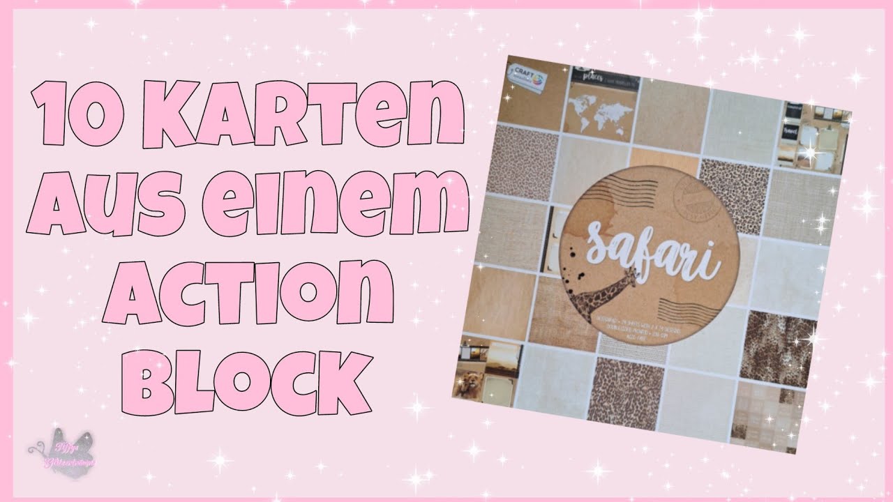 💕 10 Karten aus einem Action Block 💕 Safari