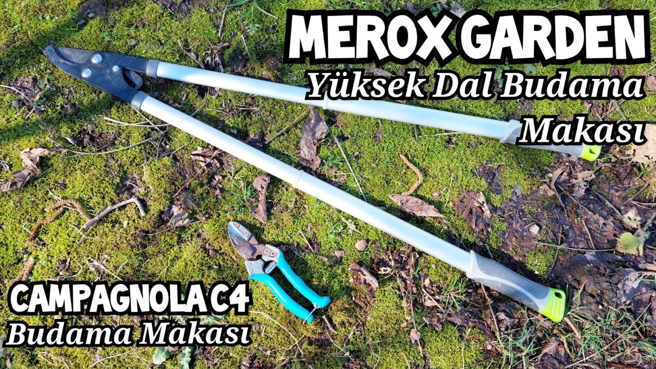 İtalyan CAMPAGNOLA C4 ve MEROX GARDEN - Budama Ve Kalın Dal Budama Makasları ✂️ Kullanım | Vlog 19