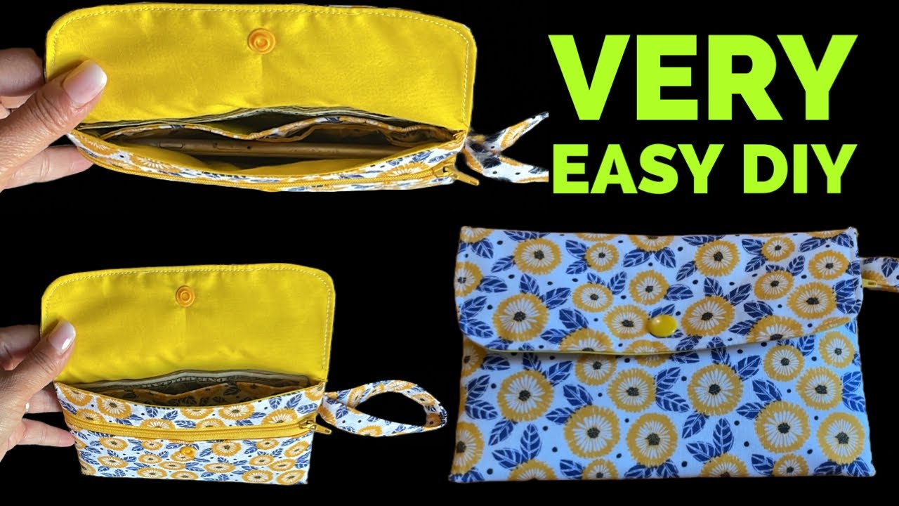 How To Sew A Beautiful Wallet For Gift Or To Sell / Simply Easy Wallet Step By Step Sewing Tutorial