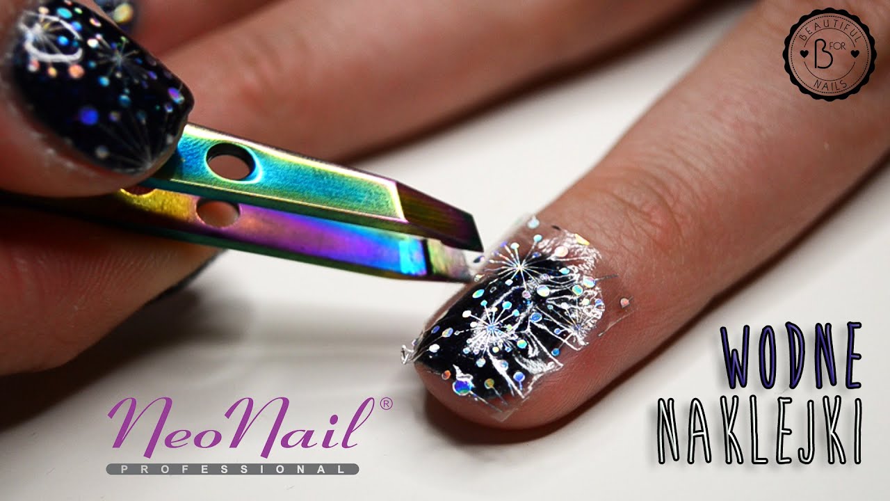 ♥ NAIL TUTORIAL ♥ Naklejki wodne NeoNail i hybryda Andromeda ♥