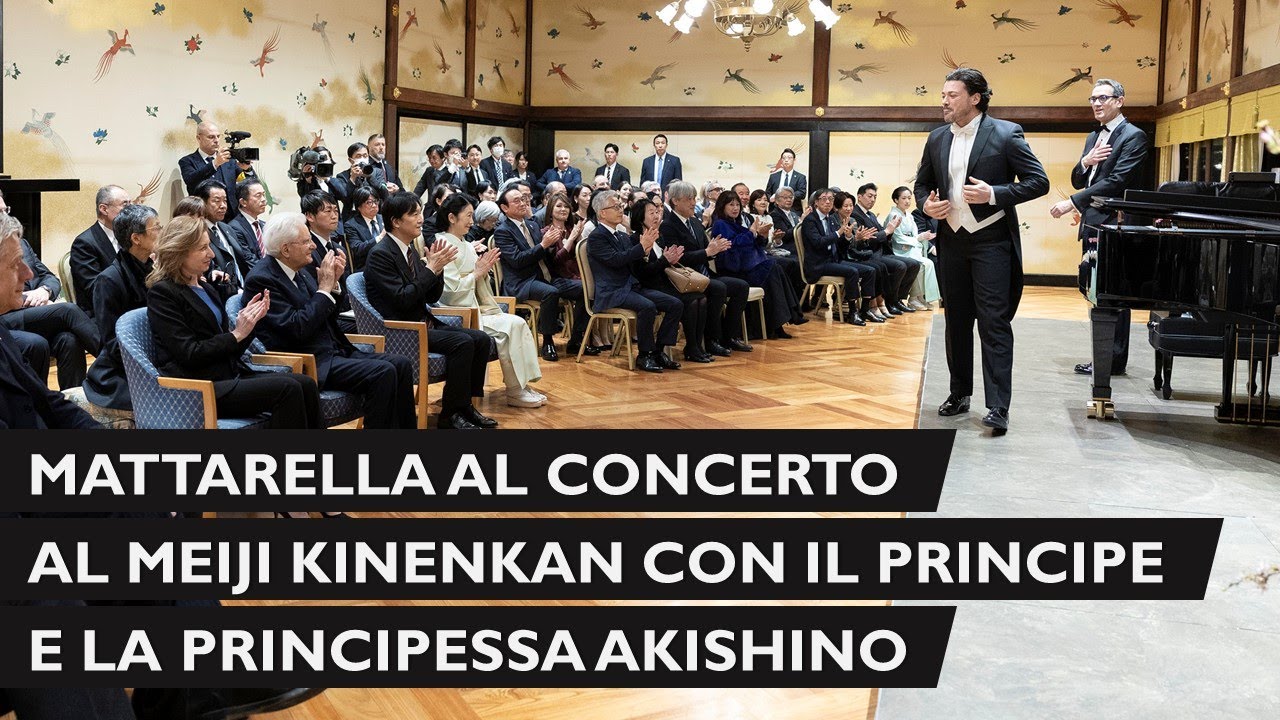Il Presidente Mattarella assiste al concerto del tenore Vittorio Grigolo