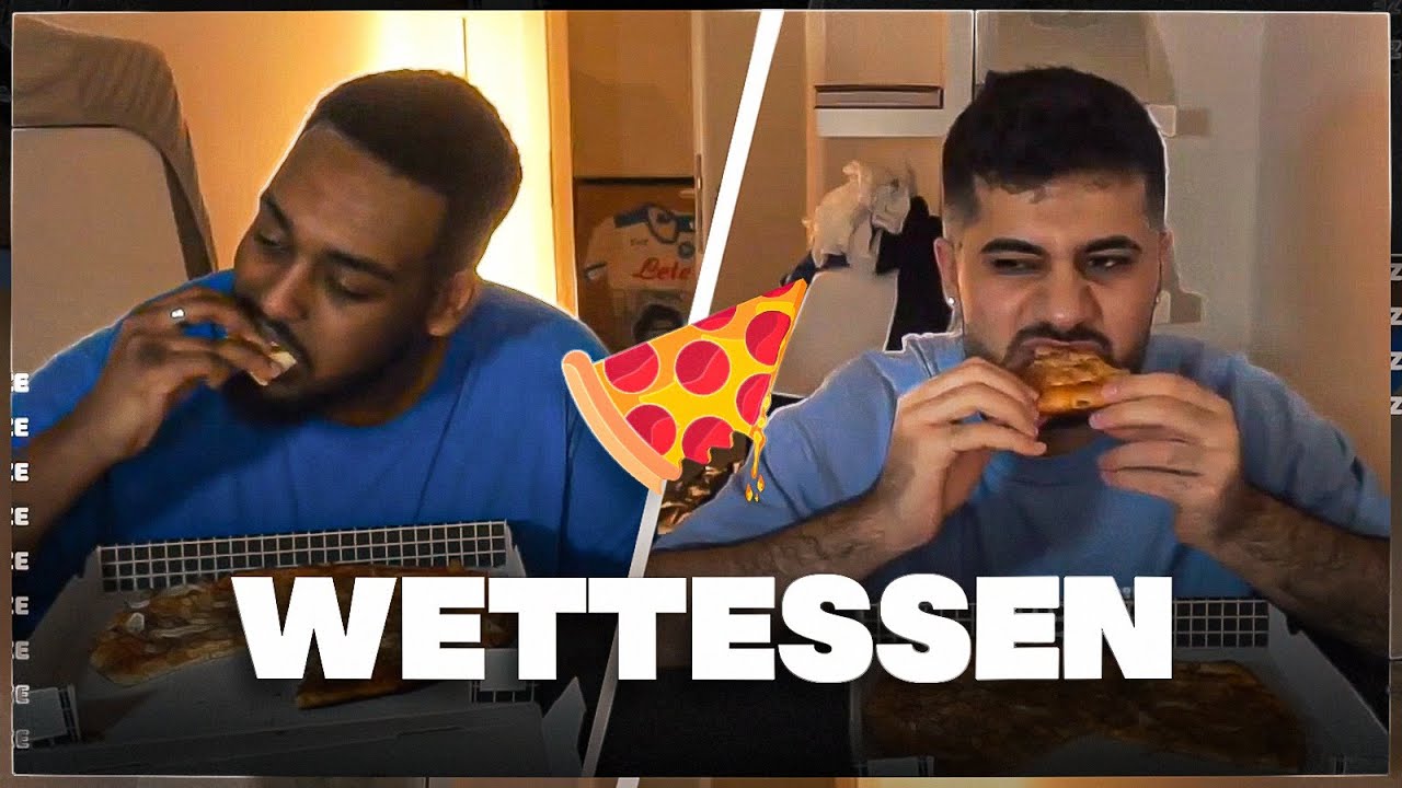PIZZA WETTESSEN GEGEN @HamedLoco😱WER SCHAFFT MEHR??
