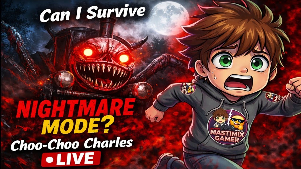 He Can Hear Me… Even When I Don’t Run 😈🚂 | Choo-Choo Charles NIGHTMARE LIVE