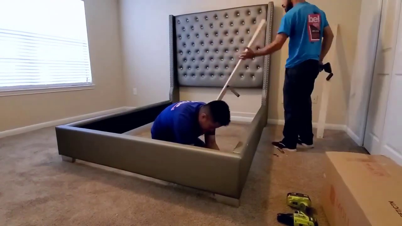 Day 3 QUARANTINE:  2020 NEW APARTMENT - Tufted Queen Bed setup