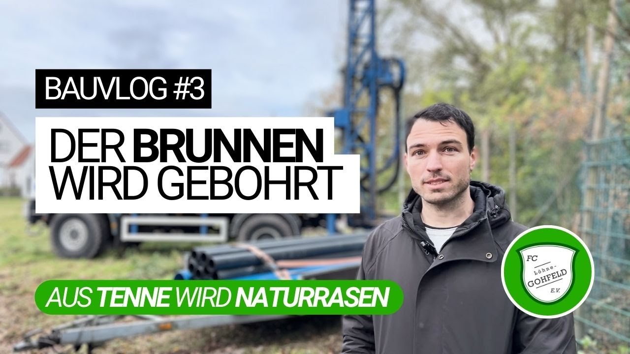Brunnen bohren und harte Asche umfräsen | Bauvlog 3