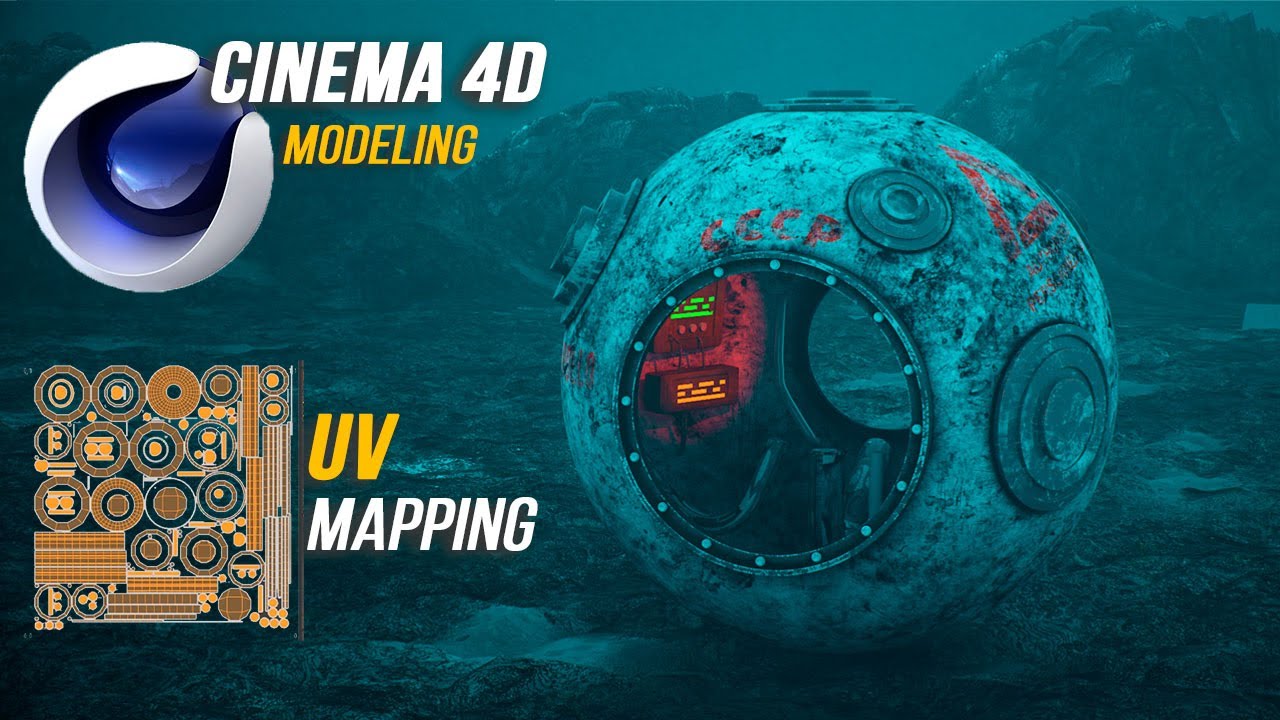 Cinema 4D S24 + UV РАЗВЕРТКА | Уроки 3D моделирование и UV Mapping | Космическая капсула