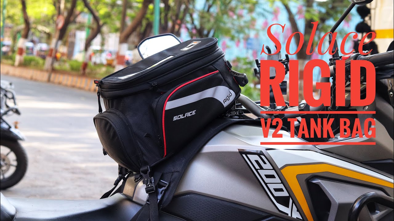 Solace Rigid V2 Non Magnetic Tank Bag Detailed Review and installation video #solace
