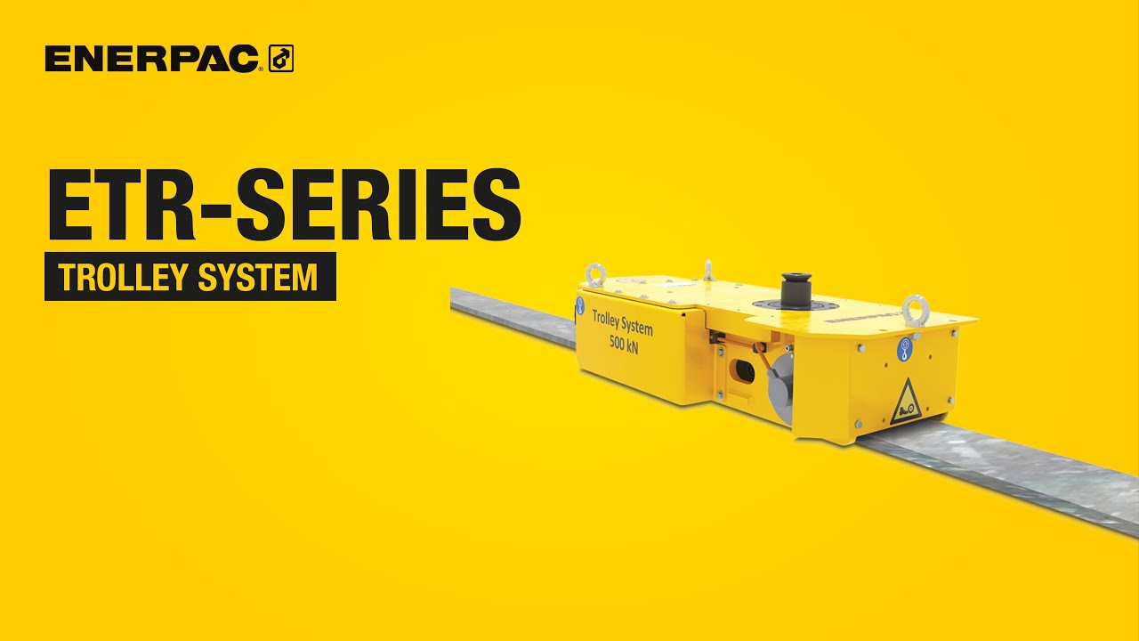 ETR-Series Trolley System | Moving Heavy Loads Demonstration | Enerpac