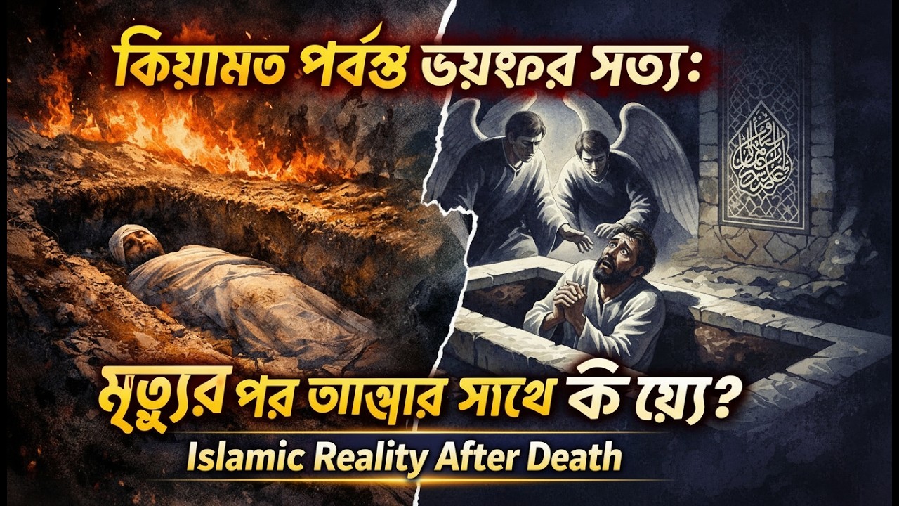 কিয়ামত পর্যন্ত ভয়ংকর সত্য মৃত্যুর পর আত্মার সাথে কী হয়? !  Islamic Reality After Death.