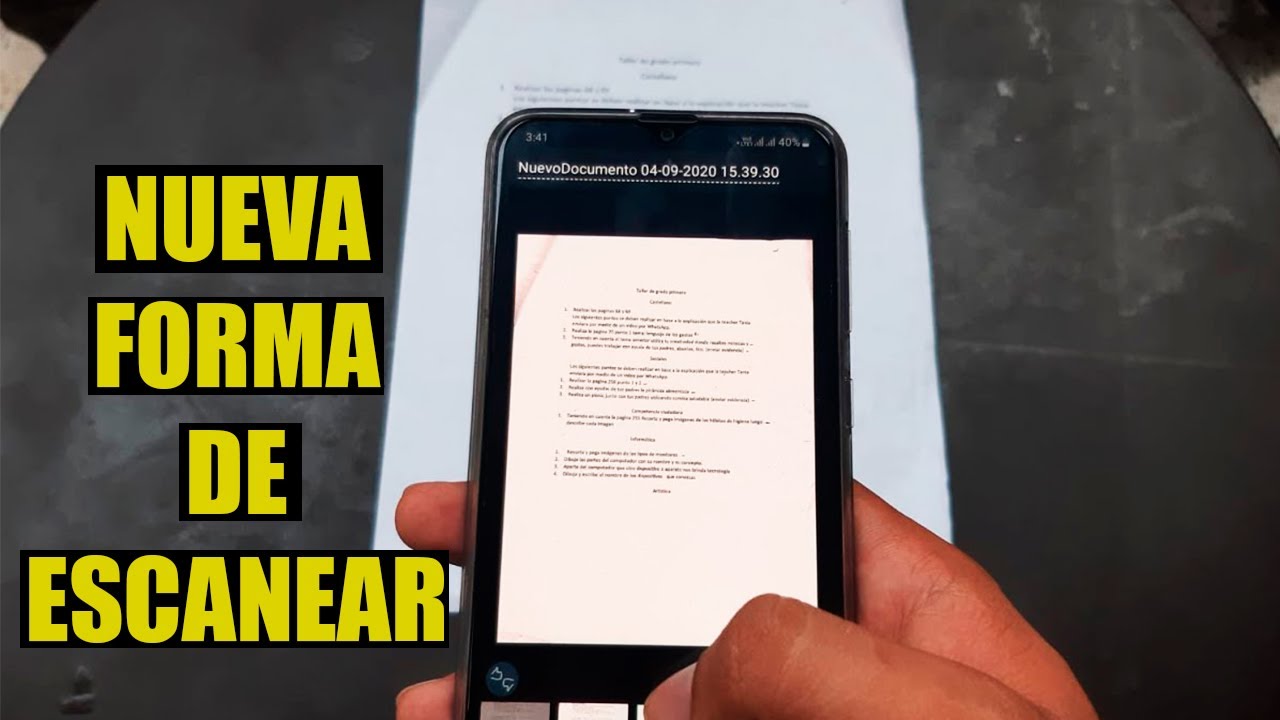 Como ESCANEAR Documentos con CELULAR ANDROID