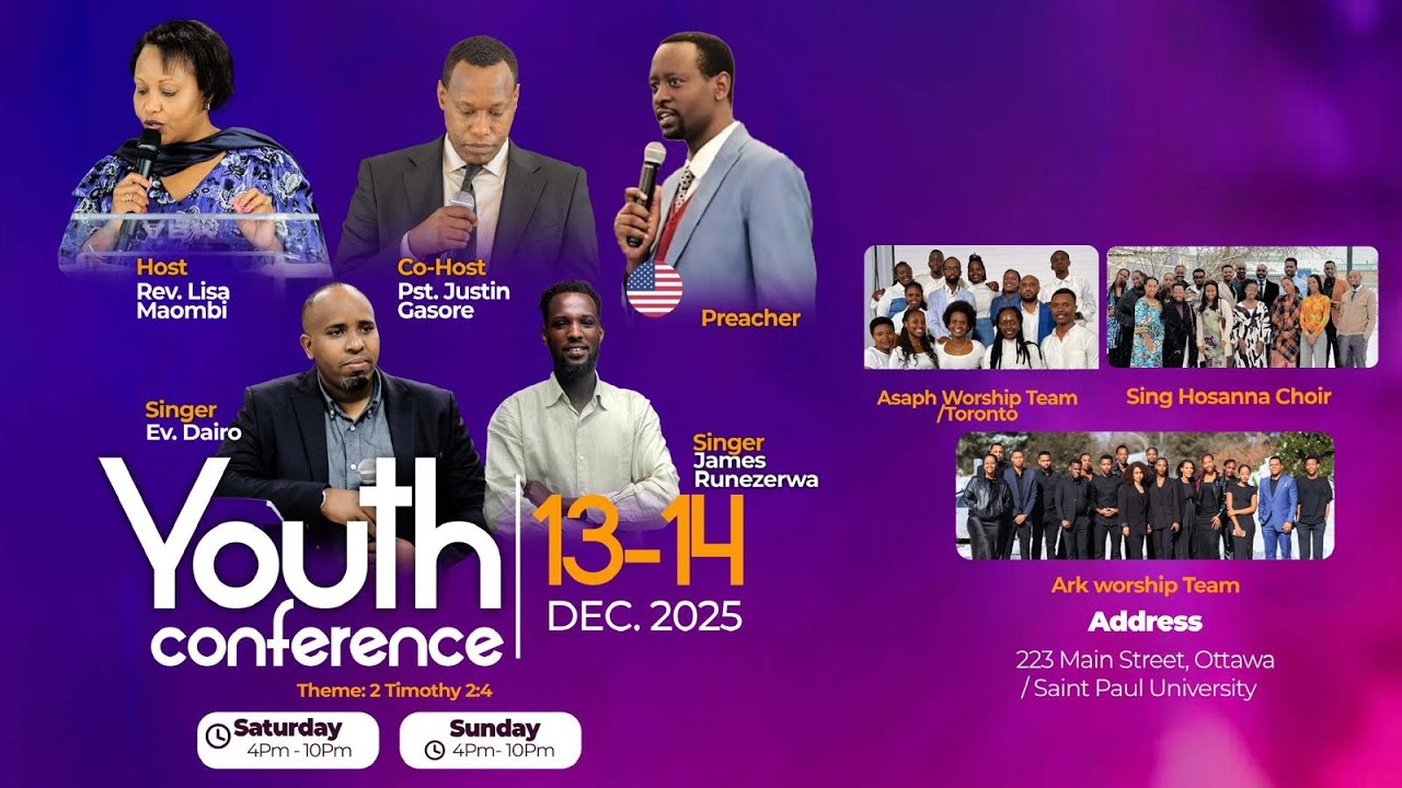 YOUTH CONFERENCE AT ARK OF THE LORD TEMPLE SUNDAY SERVICE | APOSTLE JAMES HUDUMA