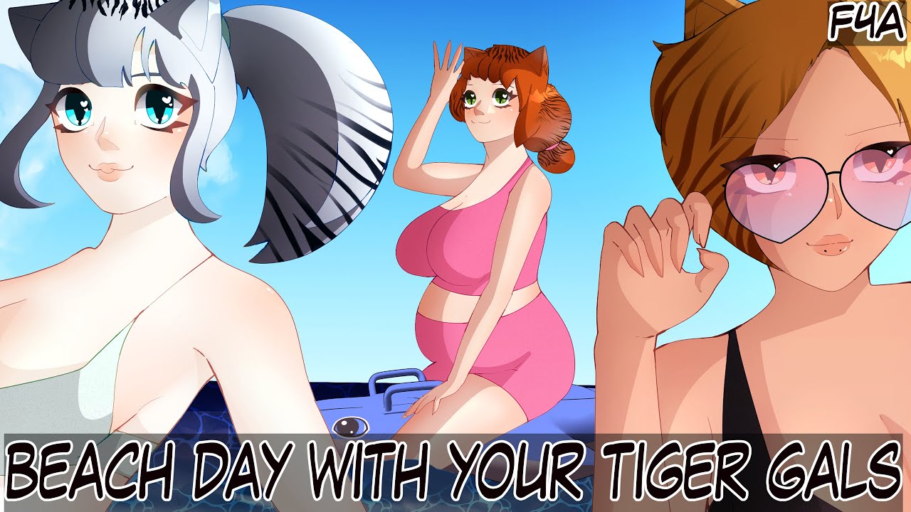 Tiger Gal Beach Day~! (Harem) (Fantasy) ASMR RP