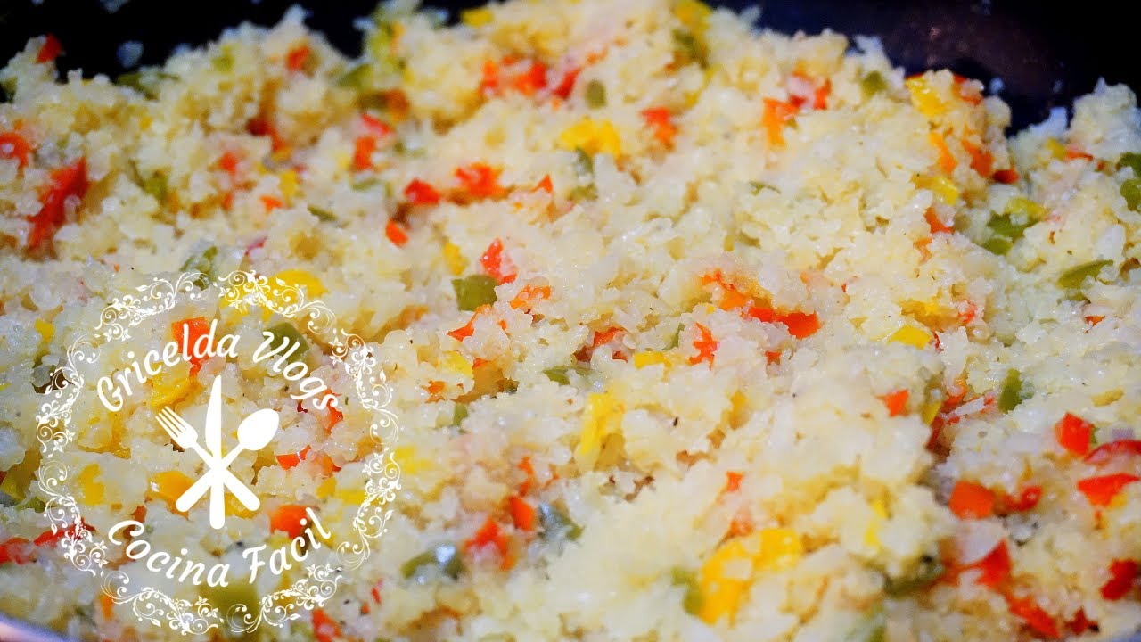 Delicioso ARROZ DE COLIFLOR | CAULIFLOWER RICE | receta facil