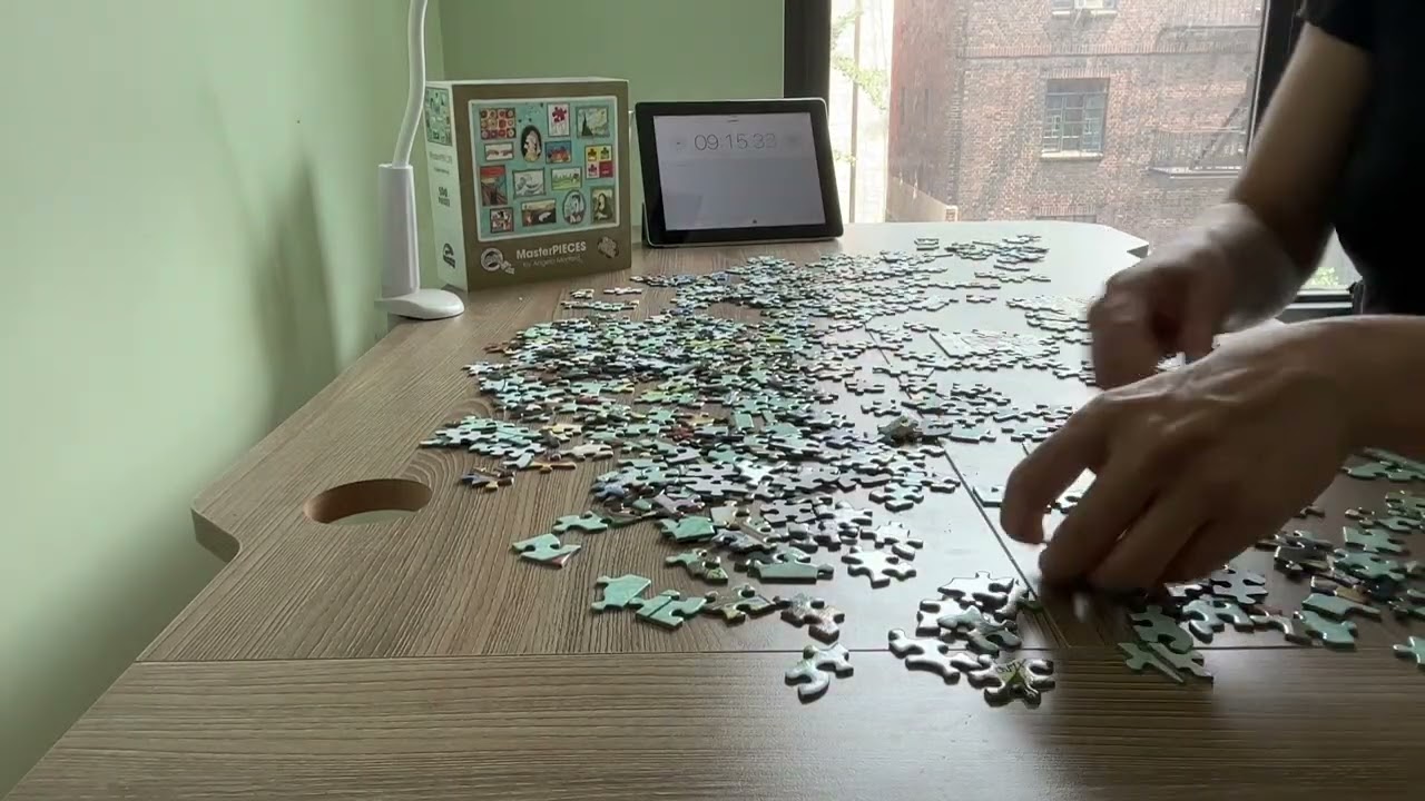 Speed puzzling in real time: SpeedPuzzling com MasterPieces, 500 pieces