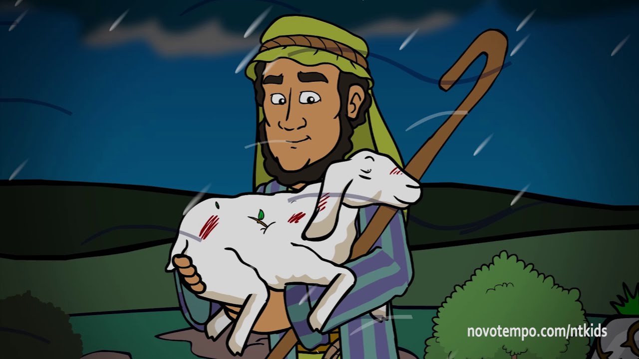 DESENHOS BÍBLICOS - A OVELHA PERDIDA E ENCONTRADA