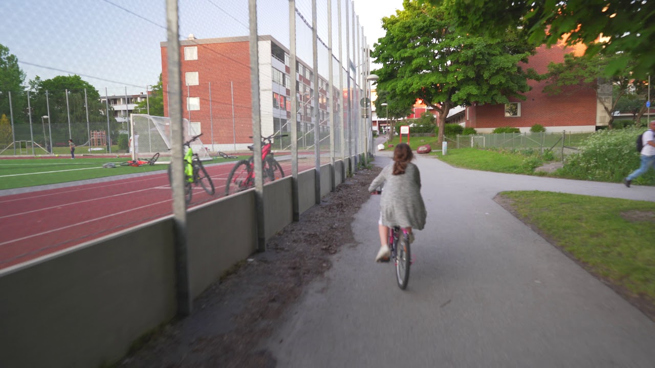 Sweden, Stockholm, biking in Vårby